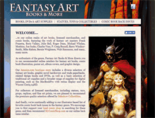 Tablet Screenshot of fantasyartbooksandmore.com